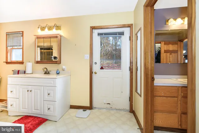 a view of a lake with a mountain