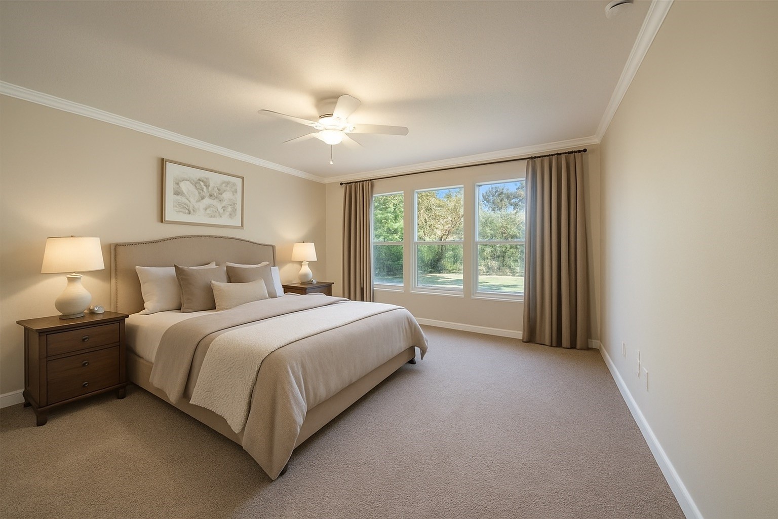 29627 Spring Forest Drive Spring, TX 77386 - Photo 7 of 35 a spacious bedroom with a bed and a large window