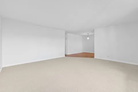 an empty room with an entryway