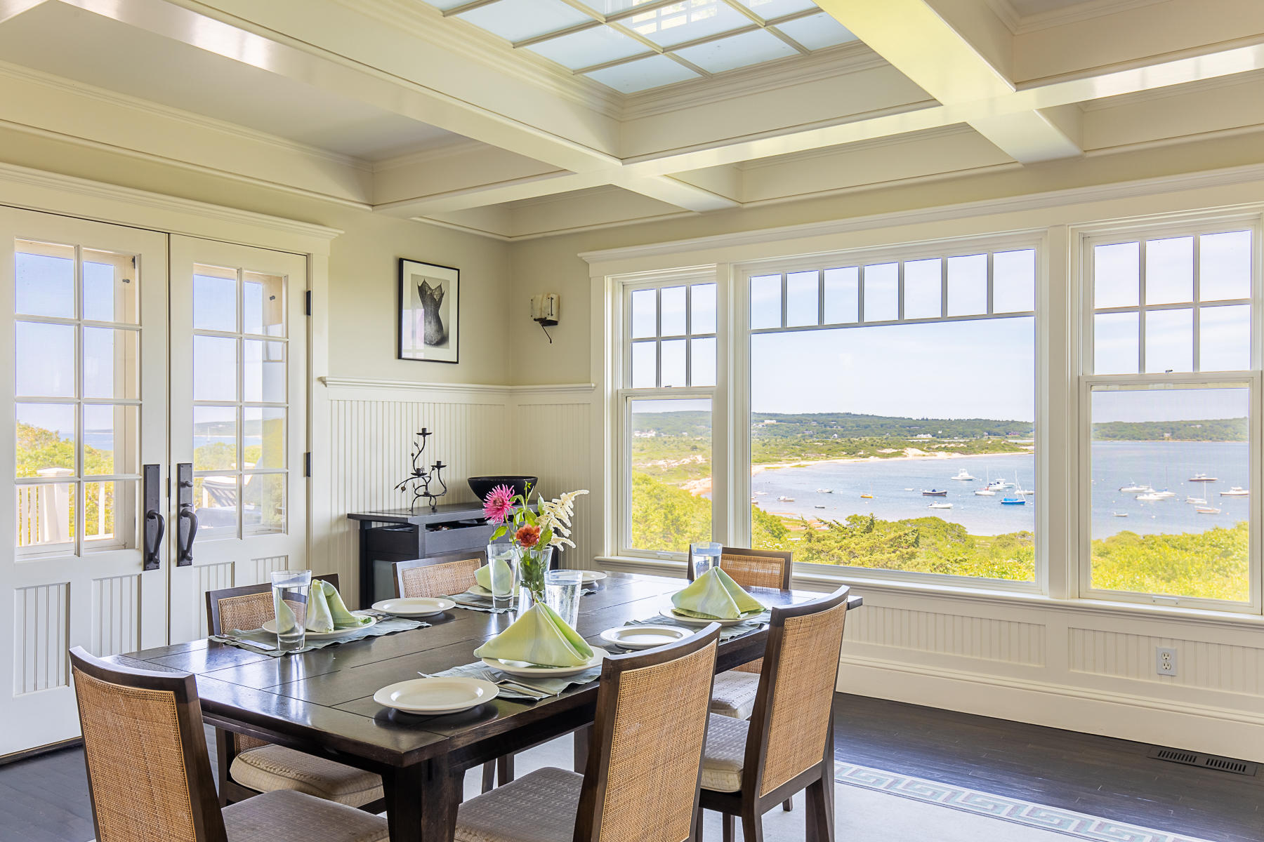 7 Clay Pit Road Aquinnah, MA 02535 - Photo 13 of 29 a view of a dining room with furniture window and outside view