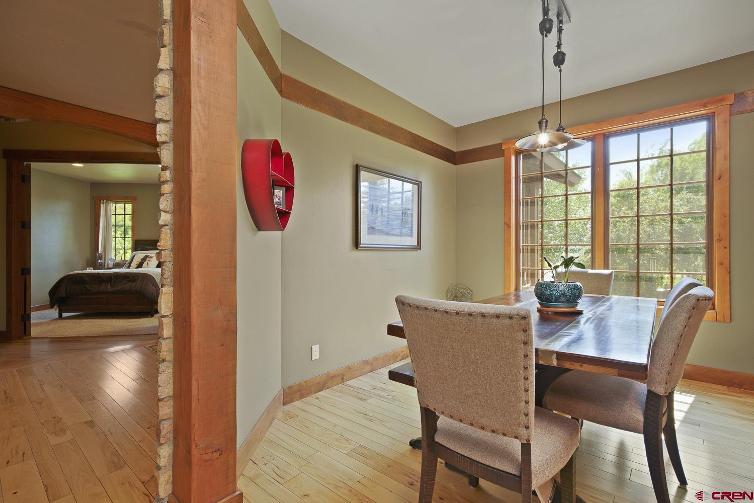 80 Twilight Trails Circle Durango, CO 81301 - Photo 11 of 26 a view of a dining room with furniture window and outside view
