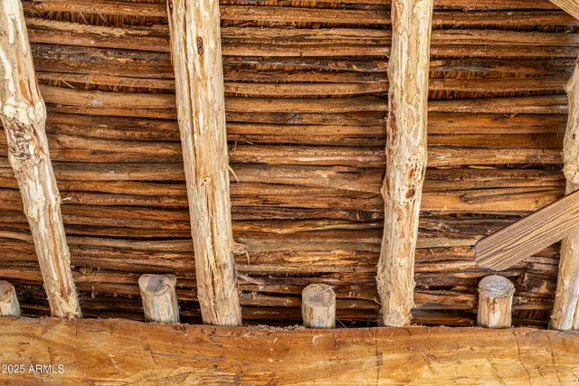 front view of a house with a patio