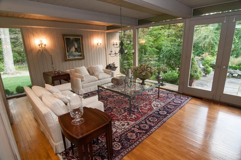 61 Hopewell Woods Road Redding, CT 06896 - Photo 4 of 22 a living room with furniture and a large window