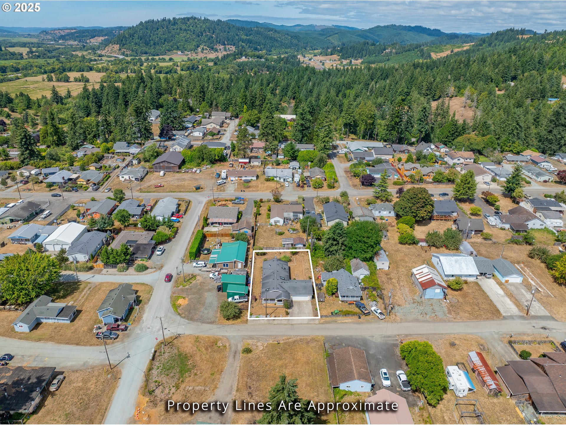 1829 East Willow Street Myrtle Point, OR 97458 - Photo 4 of 37 an aerial view of a city