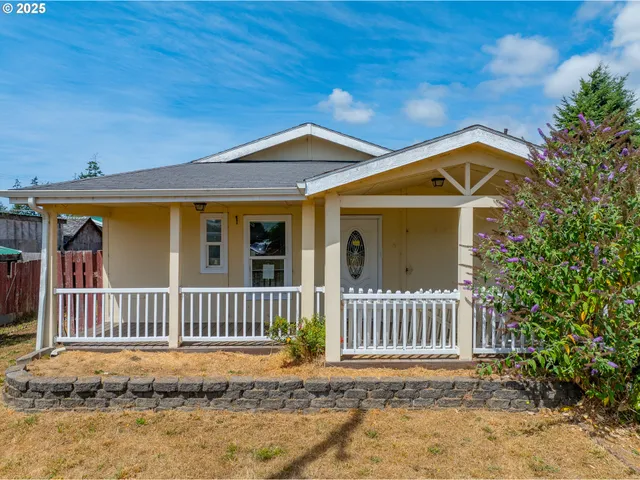 a front view of a house with a porch