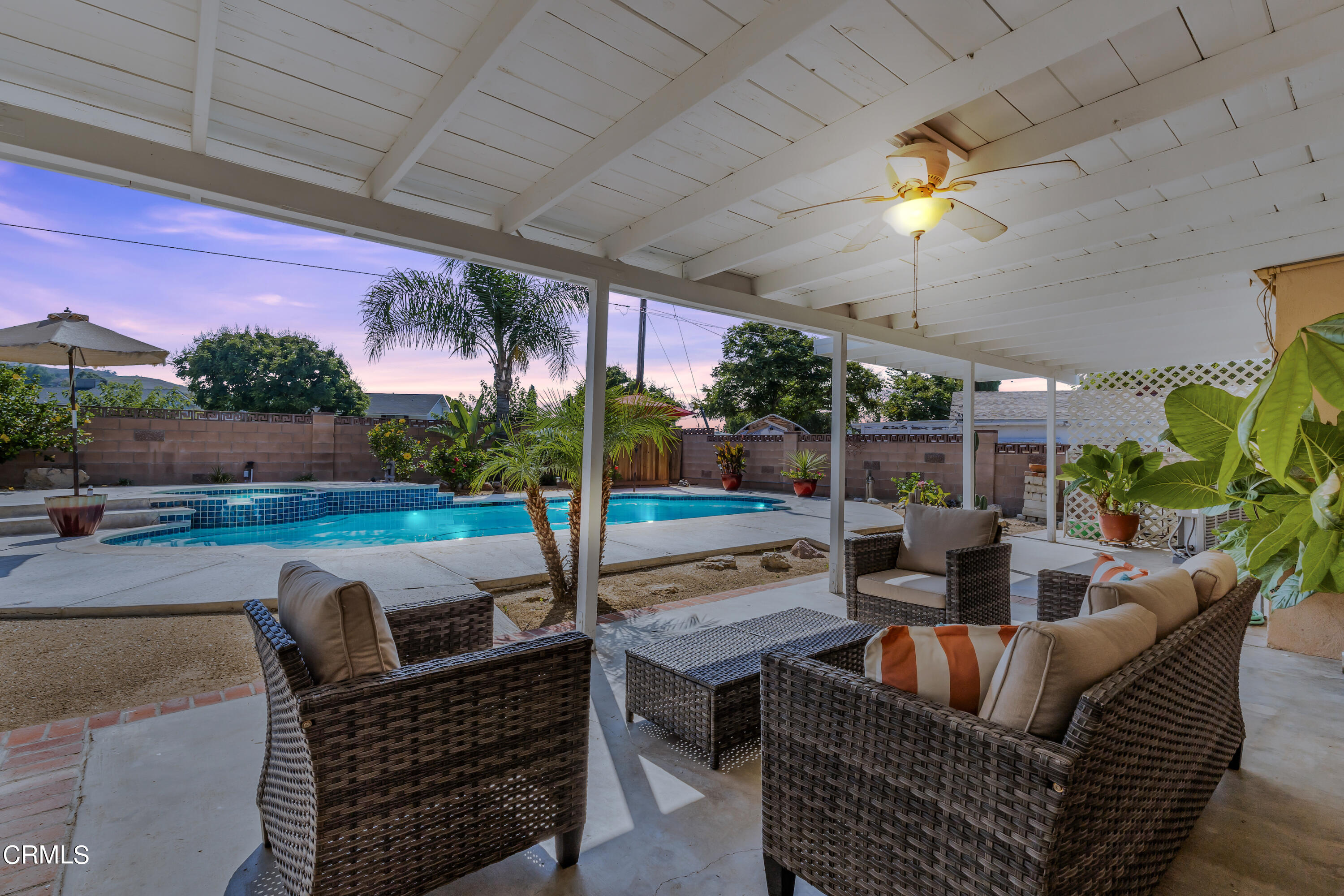 2810 Fitzgerald Road Simi Valley, CA 93065 - Photo 26 of 38 a outdoor living space with patio furniture and potted plants