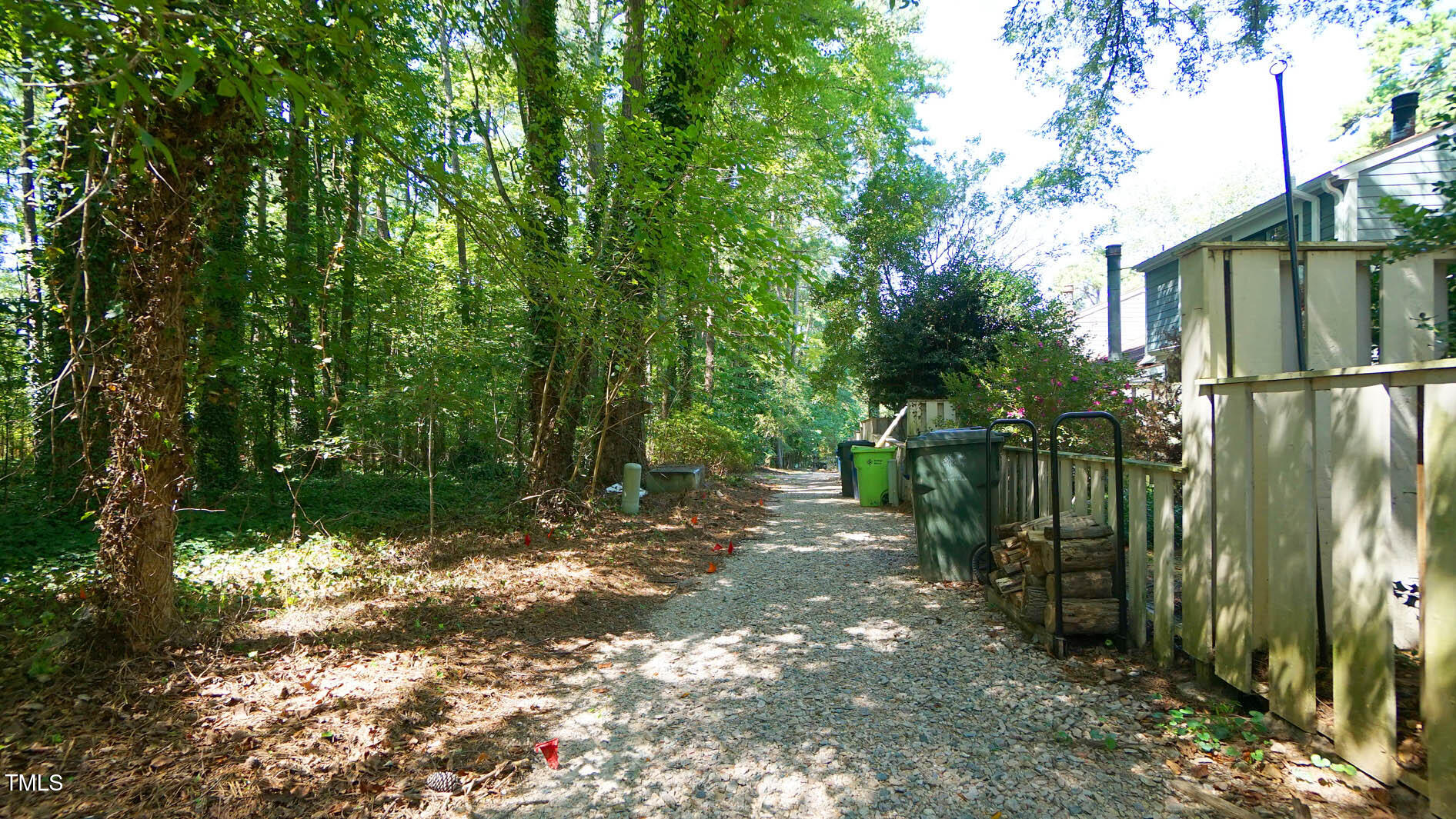 1020 North Bend Drive Raleigh, NC 27609 - Photo 48 of 50 a view of backyard with green space