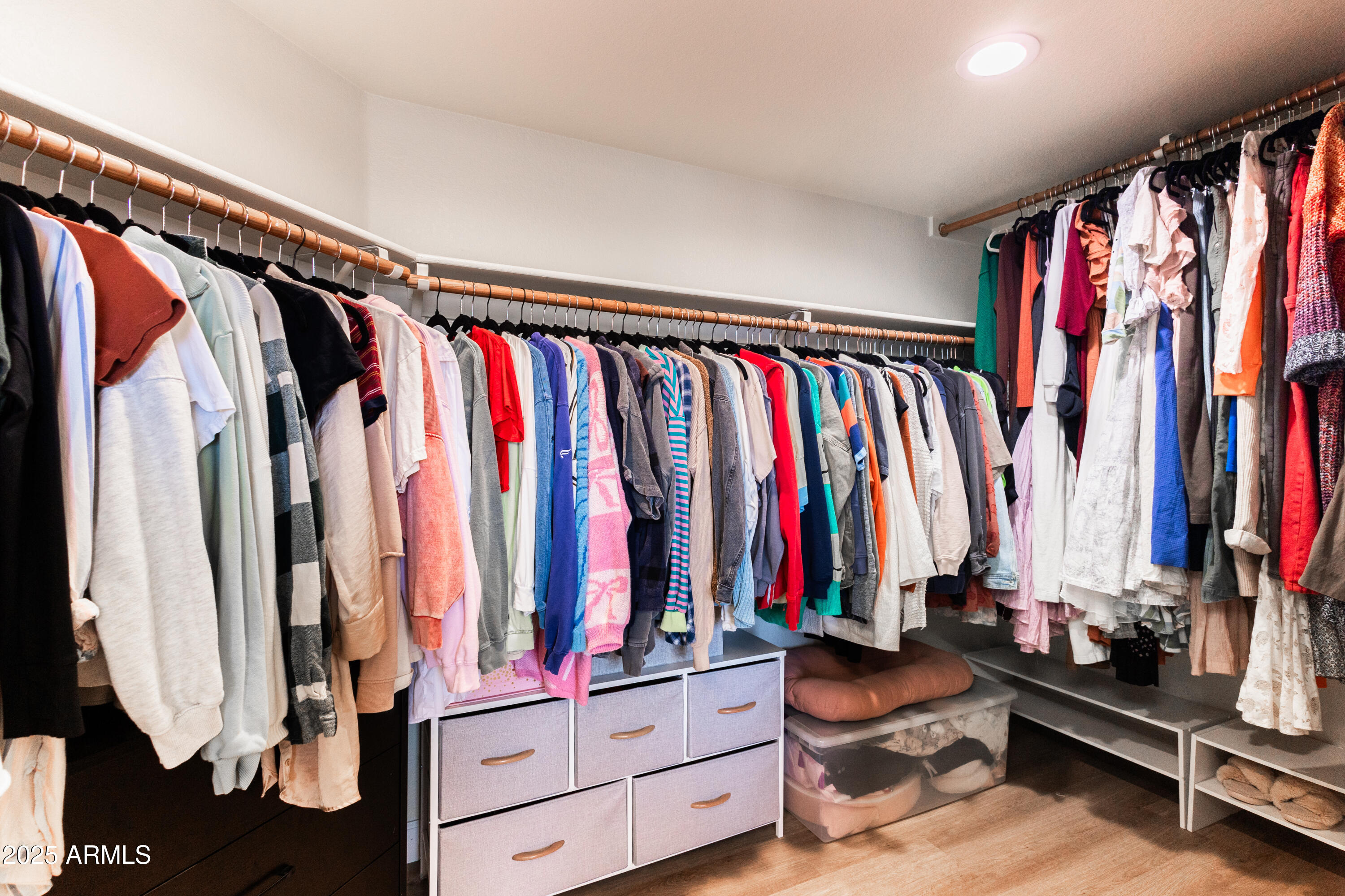 696 West Del Rio Street Gilbert, AZ 85233 - Photo 36 of 39 a view of walk in closet with clothes