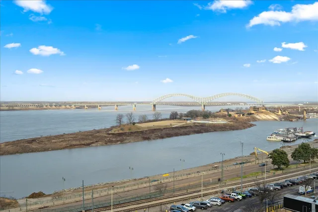 a view of an ocean and beach