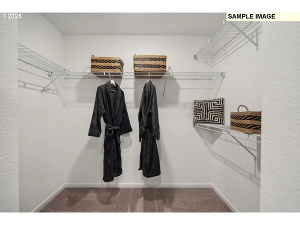 a close view of walk in closet