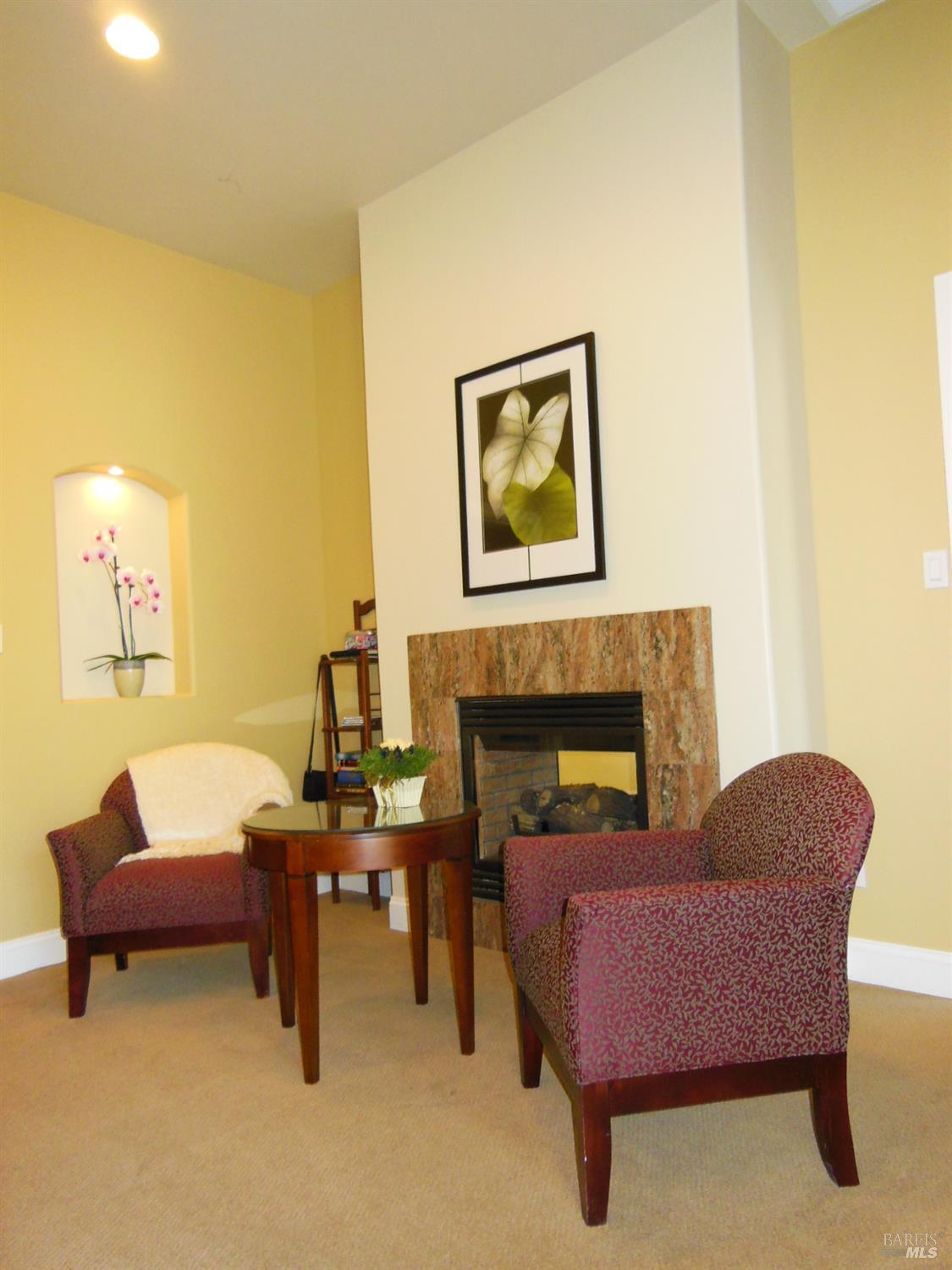 3093 Old Lawley Toll Road Calistoga, CA 94515 - Photo 9 of 17 a living room with furniture and a fireplace