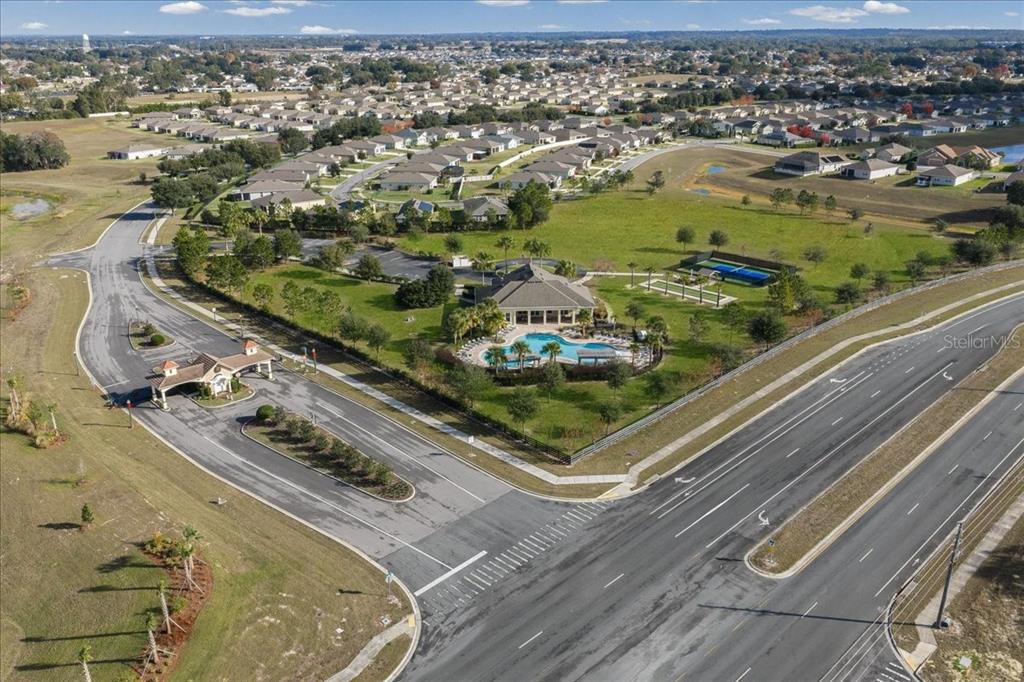 6138 Southwest 89th Ln Road Ocala, FL 34476 - Photo 67 of 74 an aerial view of a residential houses with outdoor space