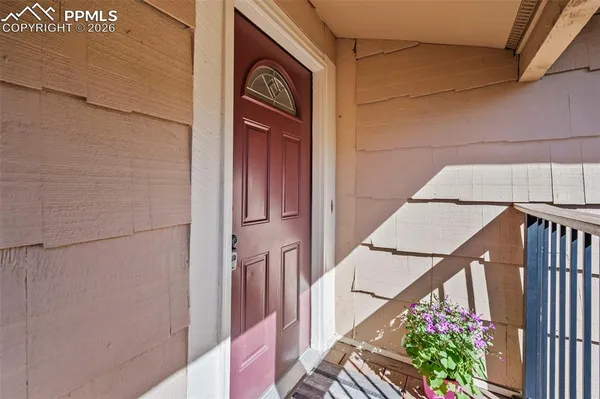 a view of front door