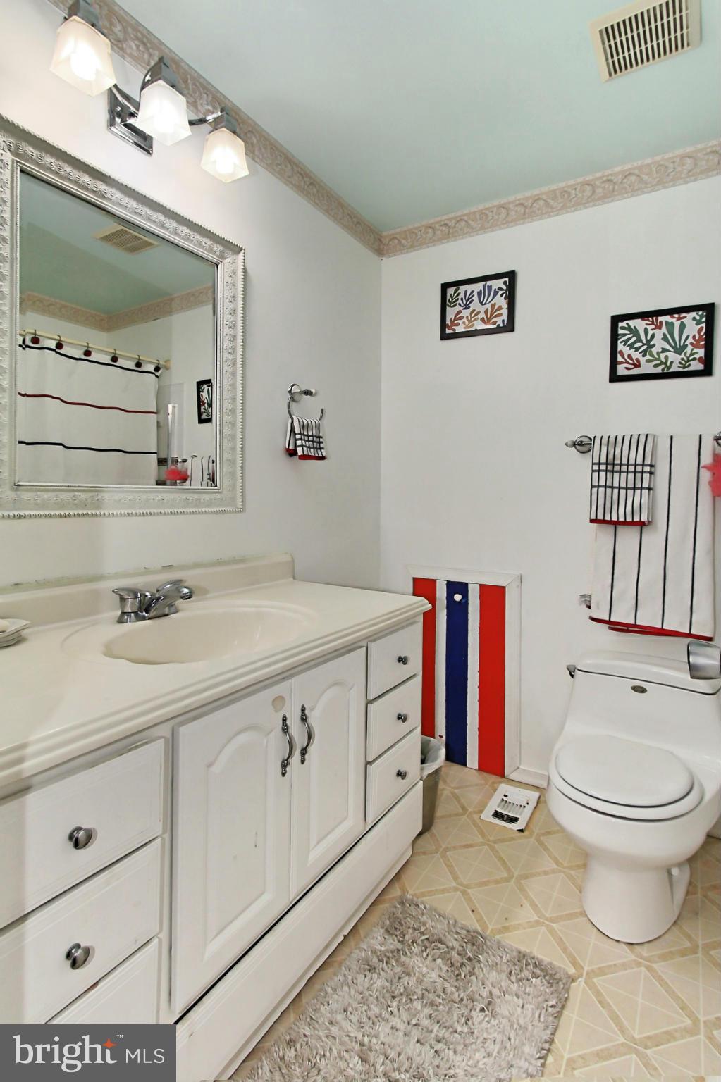6340 Rockshire Street Alexandria, VA 22315 - Photo 26 of 30 a spacious bathroom with a double vanity sink mirror and toilet