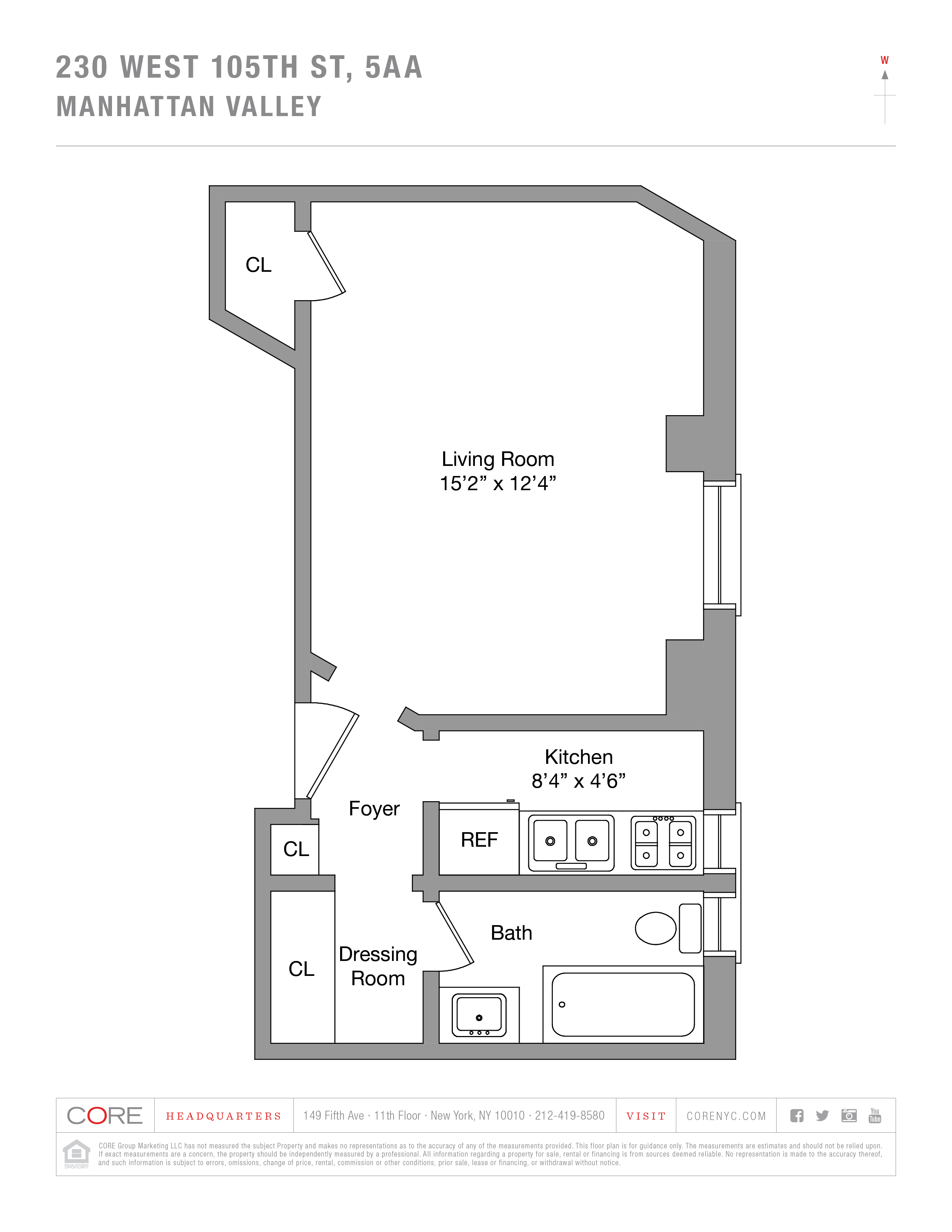 230 West 105th Street, Unit 5AA Manhattan, NY 10025 - Photo 9 of 9 unknown