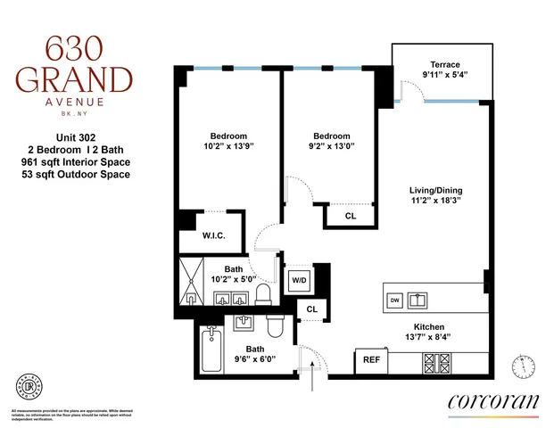 $1,450,000 | 630 Grand Avenue, Unit 302 | Crown Heights