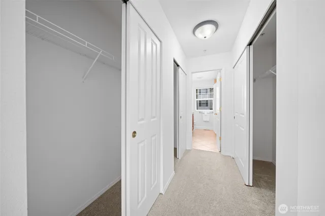 a view of a hallway with a hallway