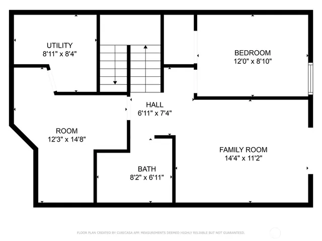 a picture of a bench in a white building