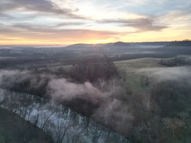 a view of city and mountain