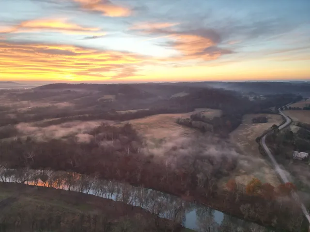 a view of an outdoor space and mountain view