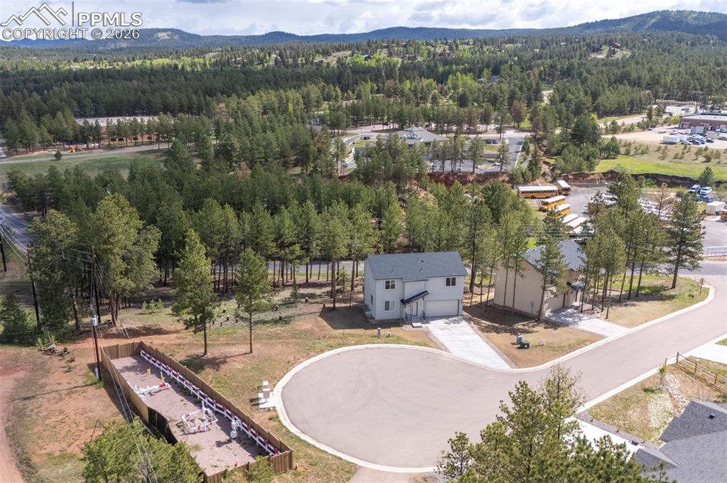 1396 Roberts Ranch Road Woodland Park, CO 80863 - Photo 7 of 15 a view of a swimming pool with a lake view
