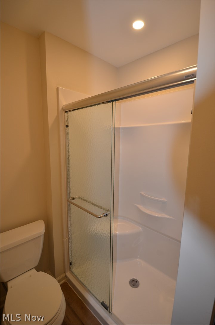 6933 West Fitzwater Road Brecksville, OH 44141 - Photo 15 of 18 Second full bathroom featuring a shower stall and recessed lighting