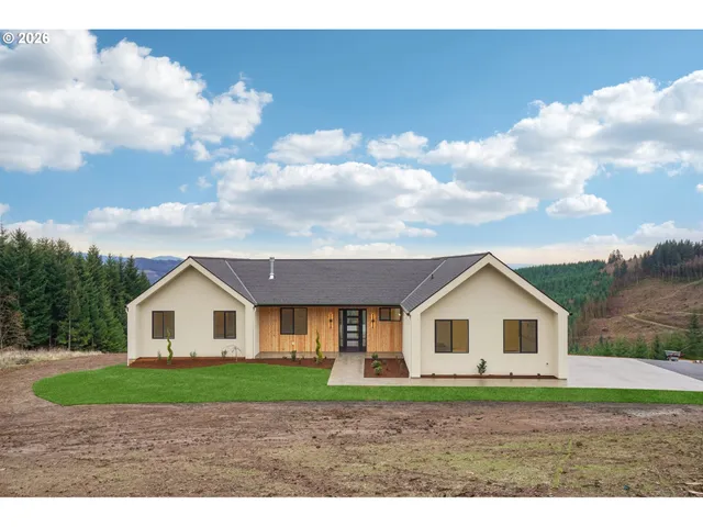 a view of outdoor space with mountain view