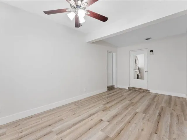 wooden floor in an empty room