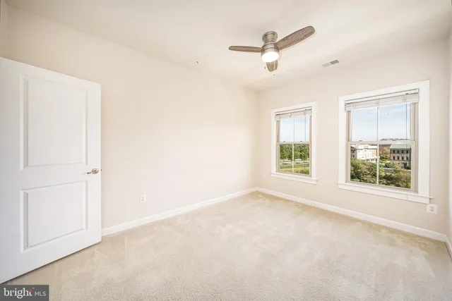 a view of an empty room