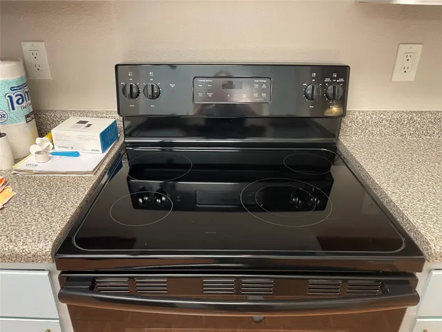 a close view of stove