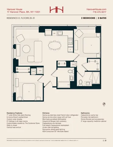 $8,650 | 17 Hanover Place, Unit 28D | Downtown Brooklyn