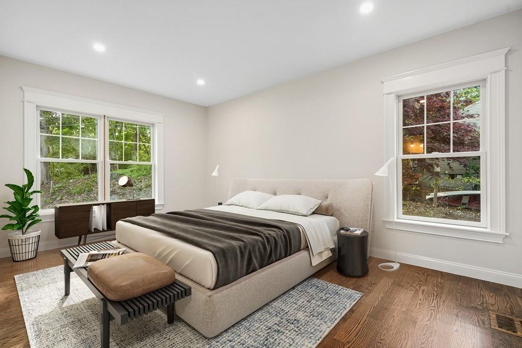 432 South Border Road Winchester, MA 01890 - Photo 21 of 40 a bedroom with a bed and a window