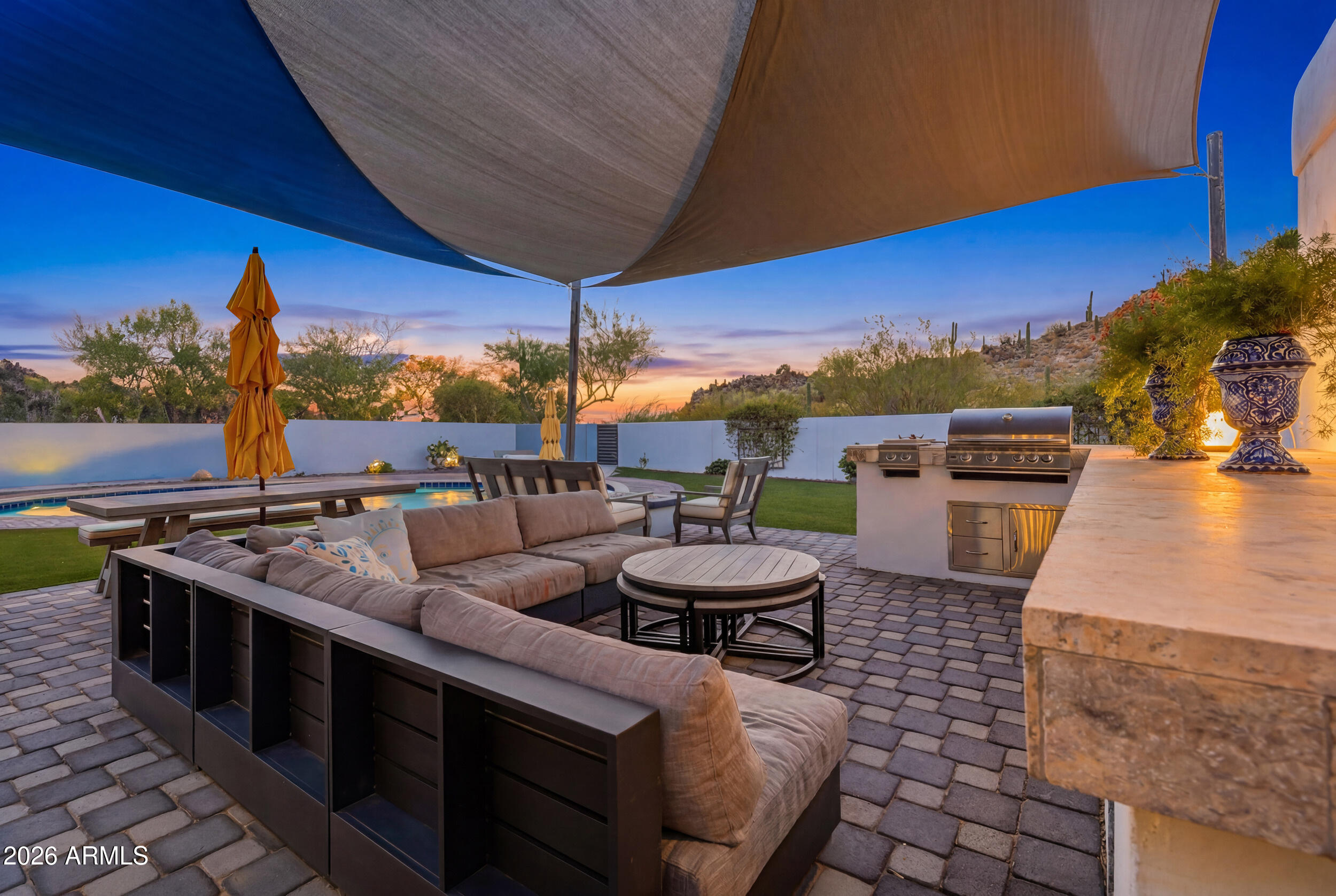 4417 East Mountain View Road Phoenix, AZ 85028 - Photo 31 of 41 a terrace with outdoor seating and city view