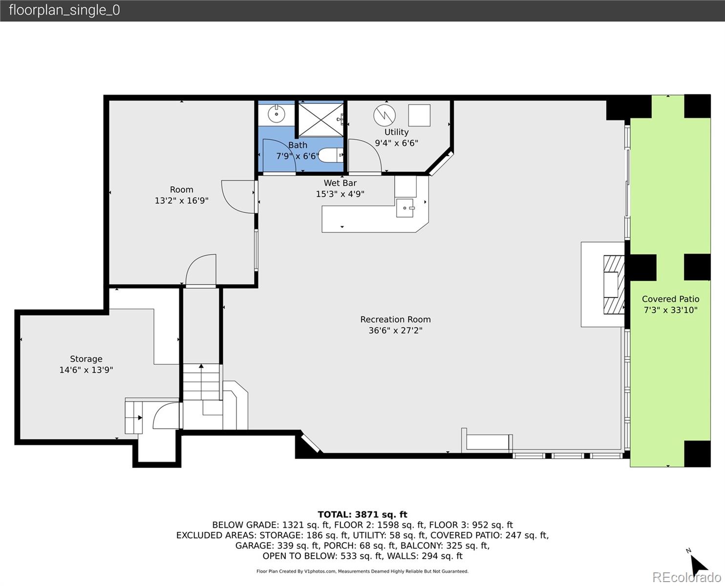 568 Ridgeside Drive Golden, CO 80401 - Photo 45 of 48 a picture of a floor plan