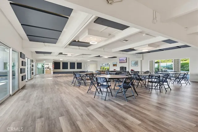 a workspace with furniture