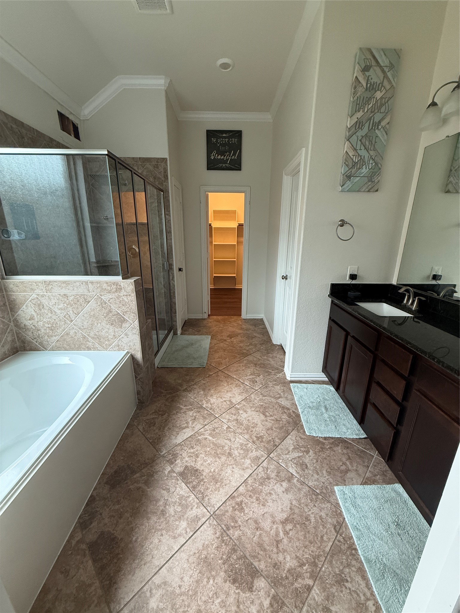 20206 Lago Bluff Loop Cypress, TX 77433 - Photo 6 of 16 a spacious bedroom with a bed and a mirror