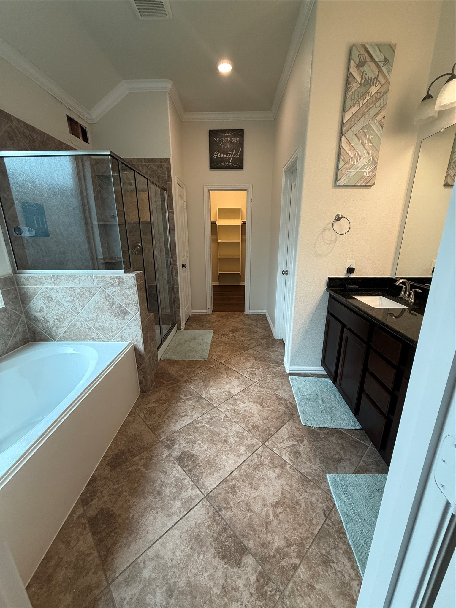 20206 Lago Bluff Loop Cypress, TX 77433 - Photo 10 of 16 a bathroom with a bathtub and a shower