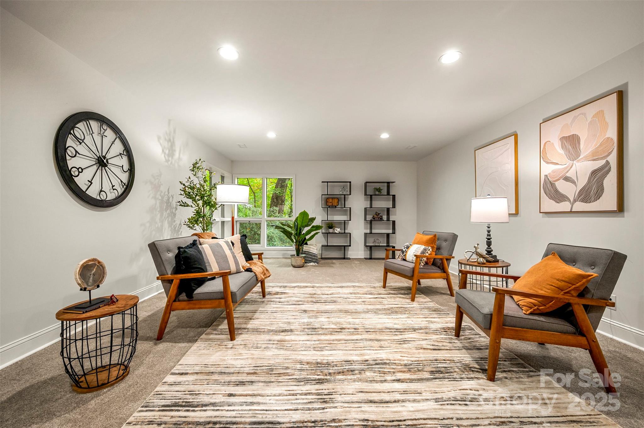 160 Lasae Lane Tryon, NC 28782 - Photo 7 of 48 a living room with furniture a clock and white walls