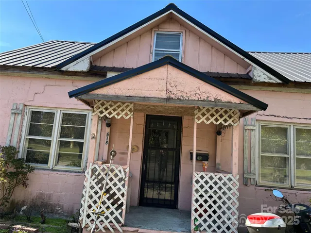 a front view of a house