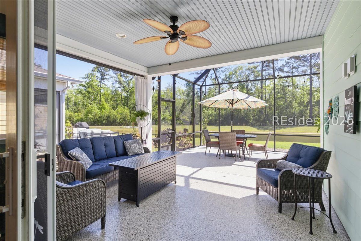 995 Beachcomber Boulevard Hardeeville, SC 29927 - Photo 34 of 75 Covered extended lanai with expoxy coating