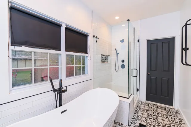 a close view of sink and cabinets