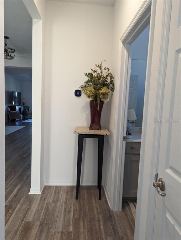 9045 Southwest 78th St Road Ocala, FL 34481 - Photo 16 of 21 a view of a hallway with wooden floor and closet