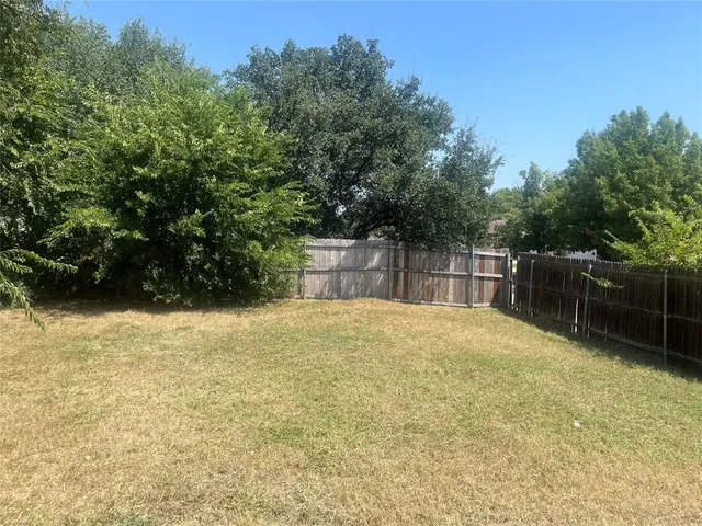 a backyard of a house