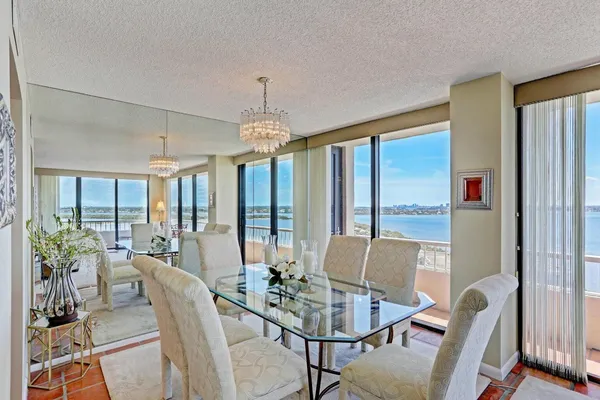 a view of a city with tall buildings