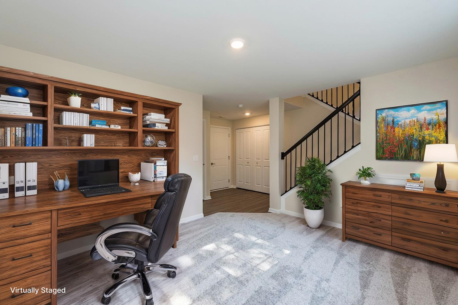 804 Neubauer Circle Lindenhurst, IL 60046 - Photo 21 of 30 a view of a workspace with furniture and stairs
