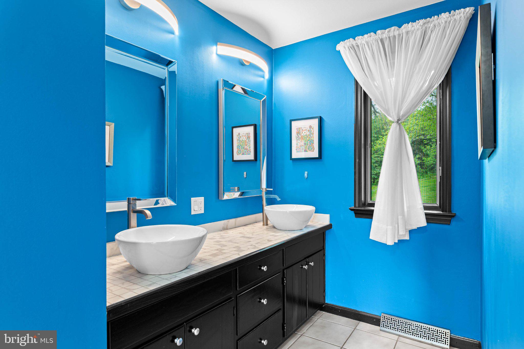703 Ridge Road Pottstown, PA 19465 - Photo 26 of 68 Vibrant blue bathroom oasis.