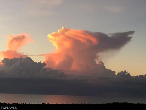 a view of sunset
