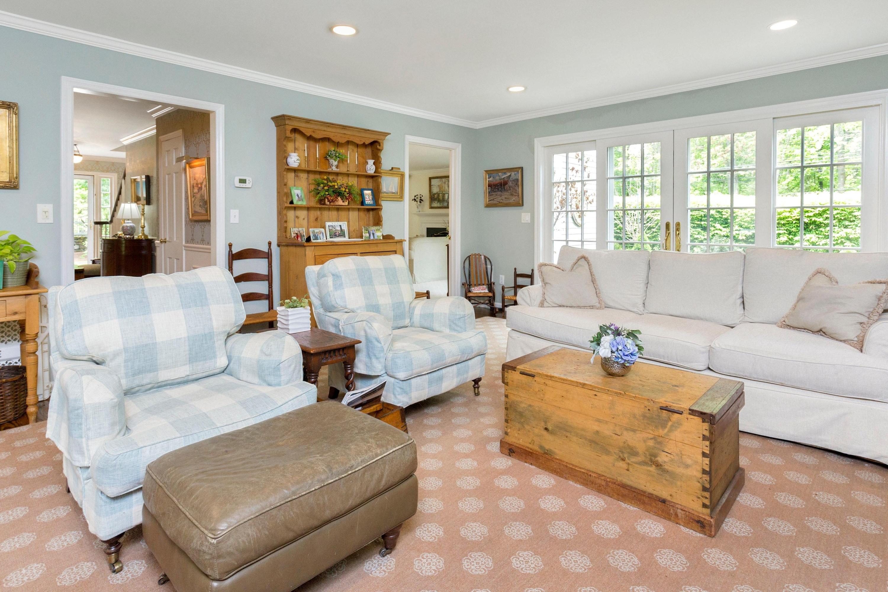 350 Middlesex Road Darien, CT 06820 - Photo 13 of 23 a living room with furniture and large window
