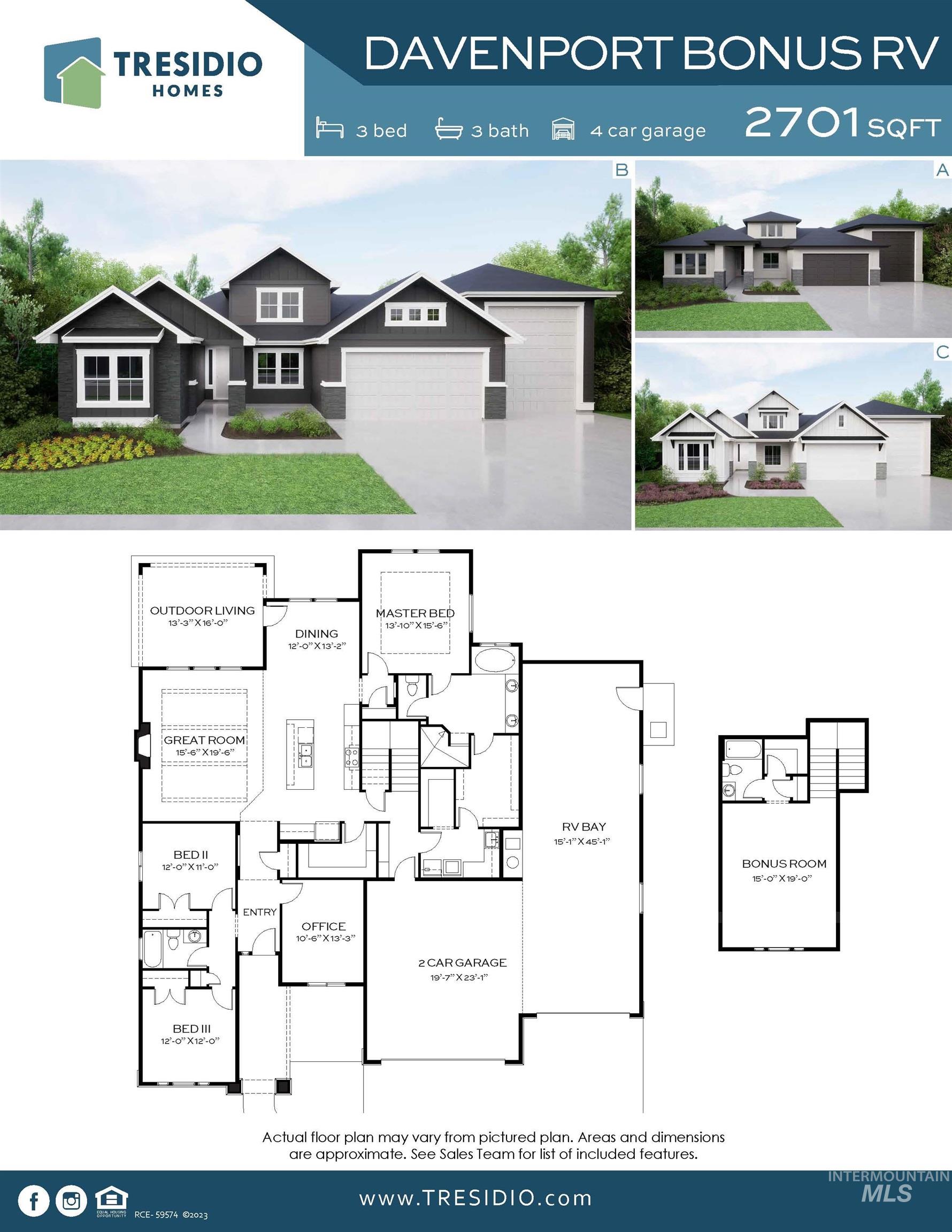 7616 Brown Way Eagle, ID 83714 - Photo 21 of 21 View of floor plan / room layout