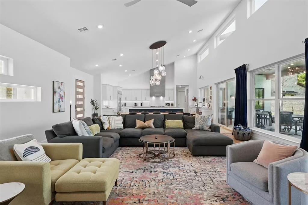 2752 Briarwood Harbor Road Malakoff, TX 75148 - Photo 10 of 37 a living room with furniture wooden floor and a large window
